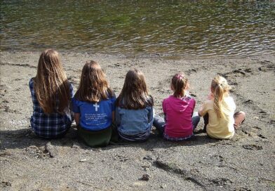 children, girls, sisters