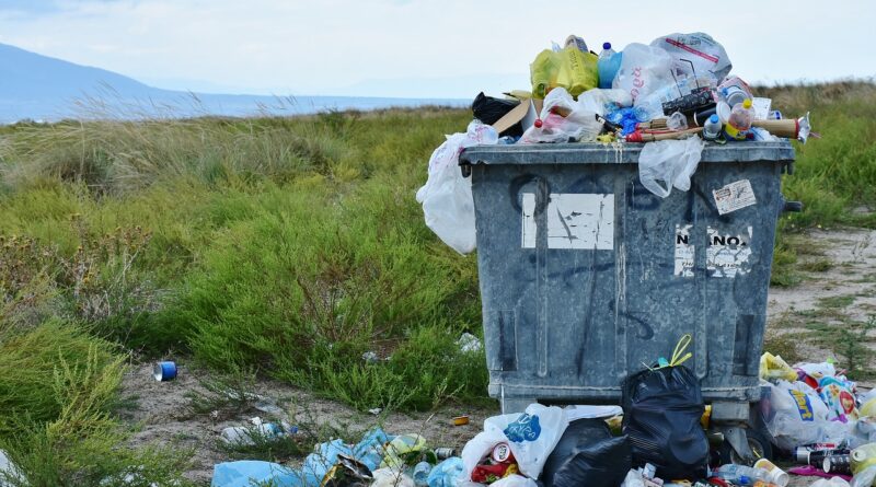 garbage, waste container, waste