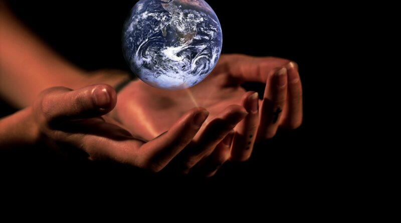 hands, globe, earth